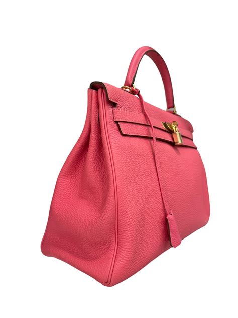 Hermès Kelly 35 Togo Rose Azalee Borsa A Tracolla 